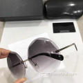 Кръгли Rimless Vintage слънчеви очила на едро